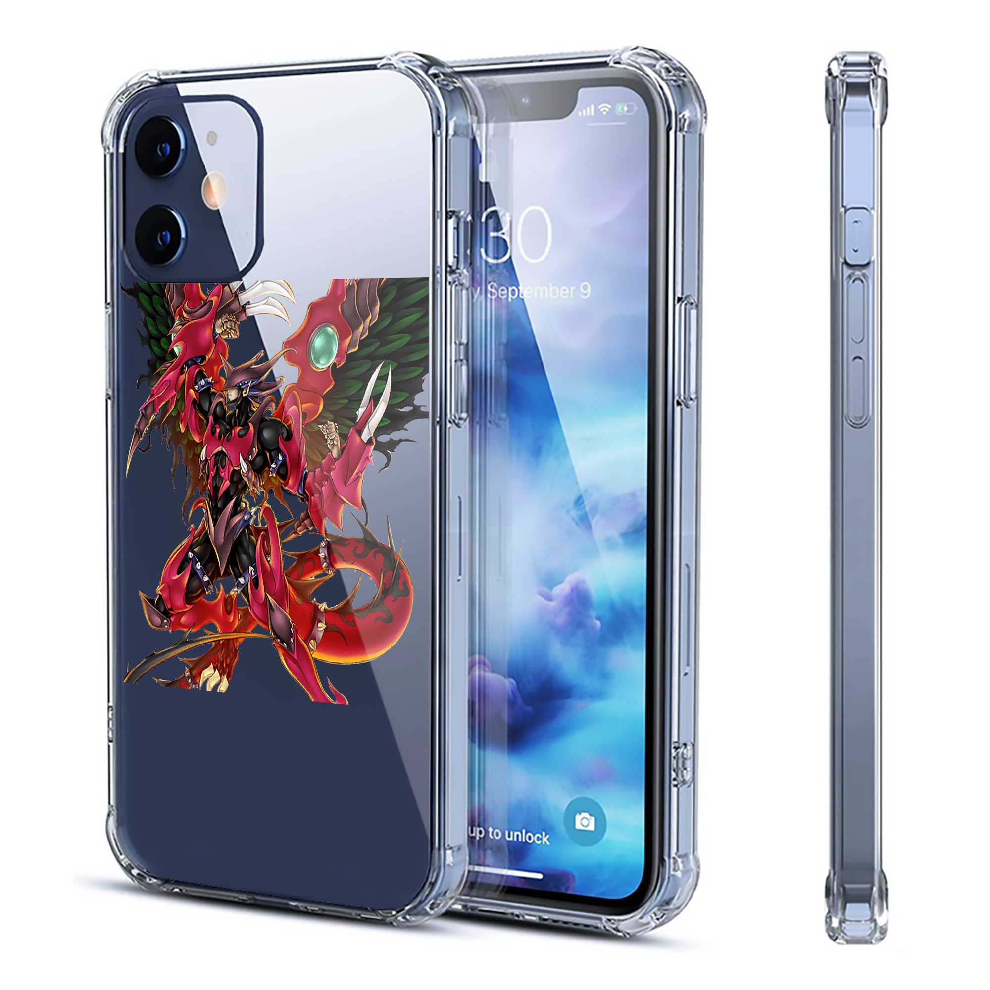 （画像用） 遊☆戯☆王 Yu-Gi-Oh! 【iPhone 12シリーズ対応】透明スマホケース（クリアソフトケース）